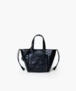 Micro Cleo Bag in Black Smooth Leather