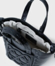 Micro Cleo Bag in Black Smooth Leather