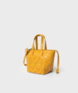 Micro Cleo Bag in Yellow Smooth Leather