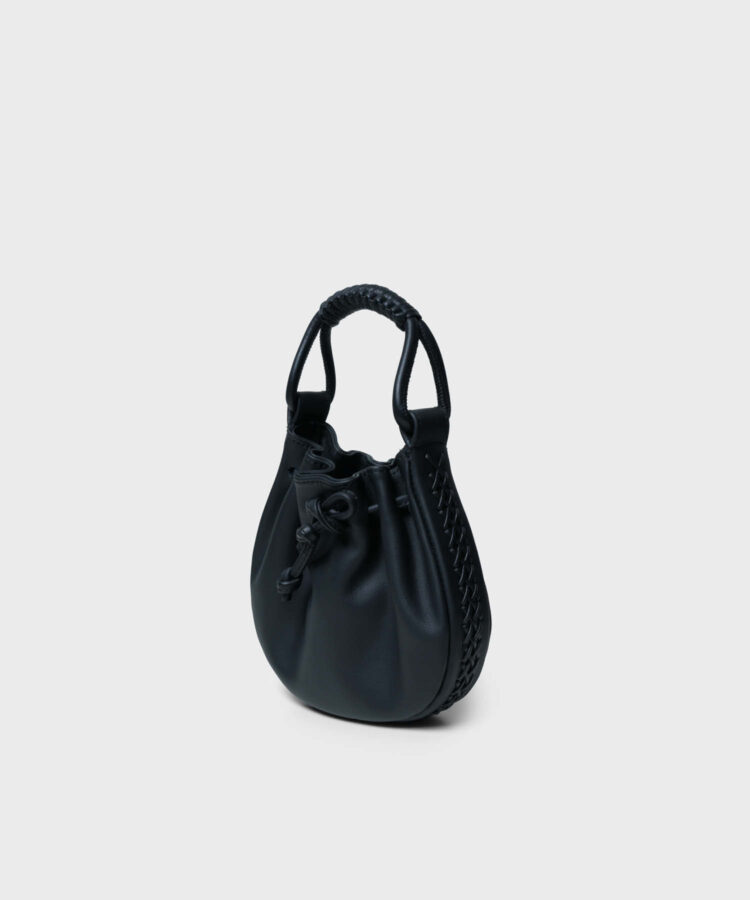 Cora Bag in Black Smooth Leather