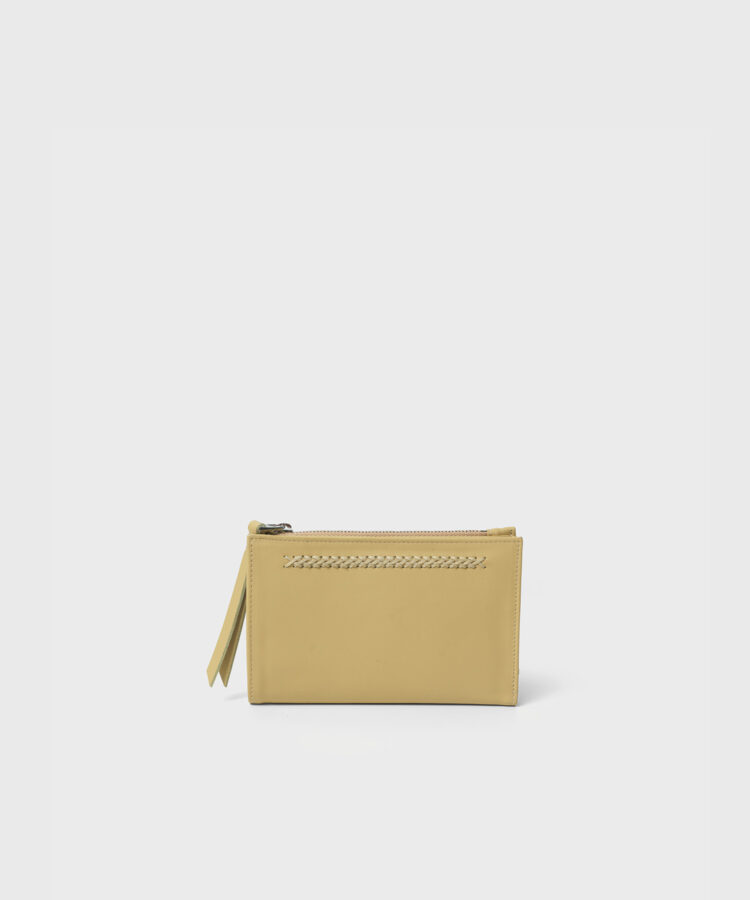 Folded Wallet in Leona Grained Leather