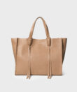 Ara Tote in Camel Grained Leather