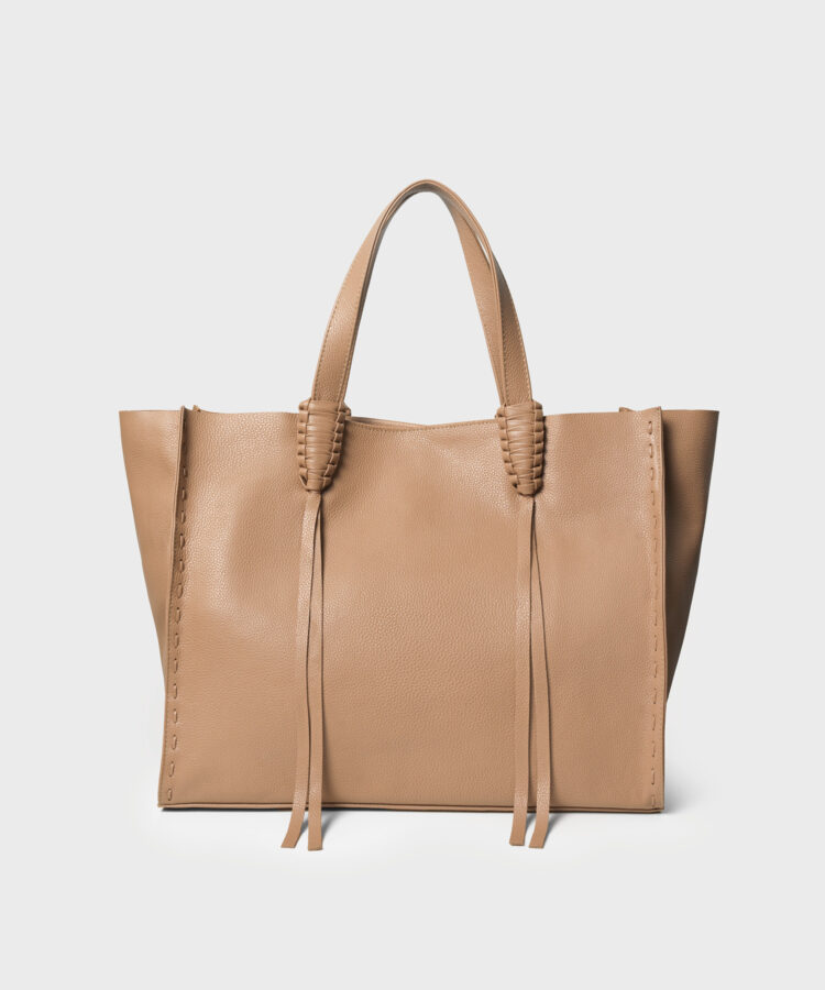 Ara Tote in Camel Grained Leather