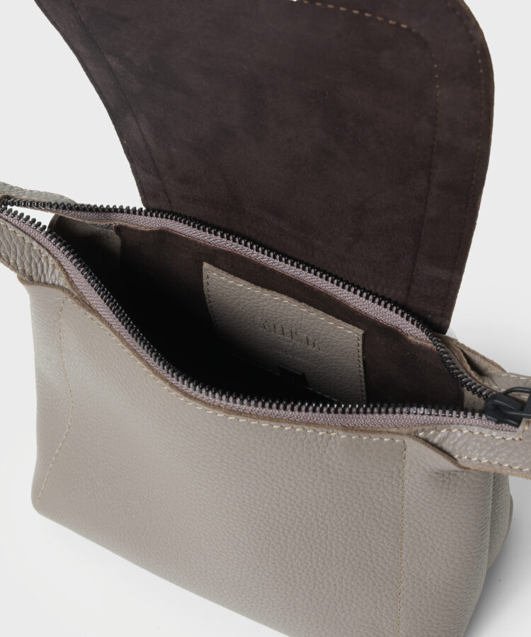 Mini Top Handle in Sand Grained Leather