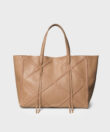 Cross Tote in Camel Grained Leather
