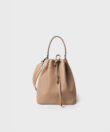 Bucket Bag in Camel Grained Leather