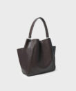 Shoulder Bag in Cocoa Grained Leather