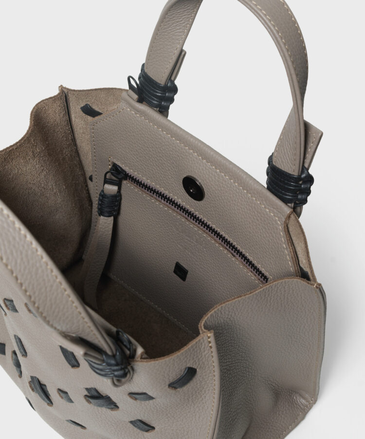 Scala Mini Tote in Sand Grained Leather