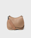 Saddle Bag in Camel Grained Leather