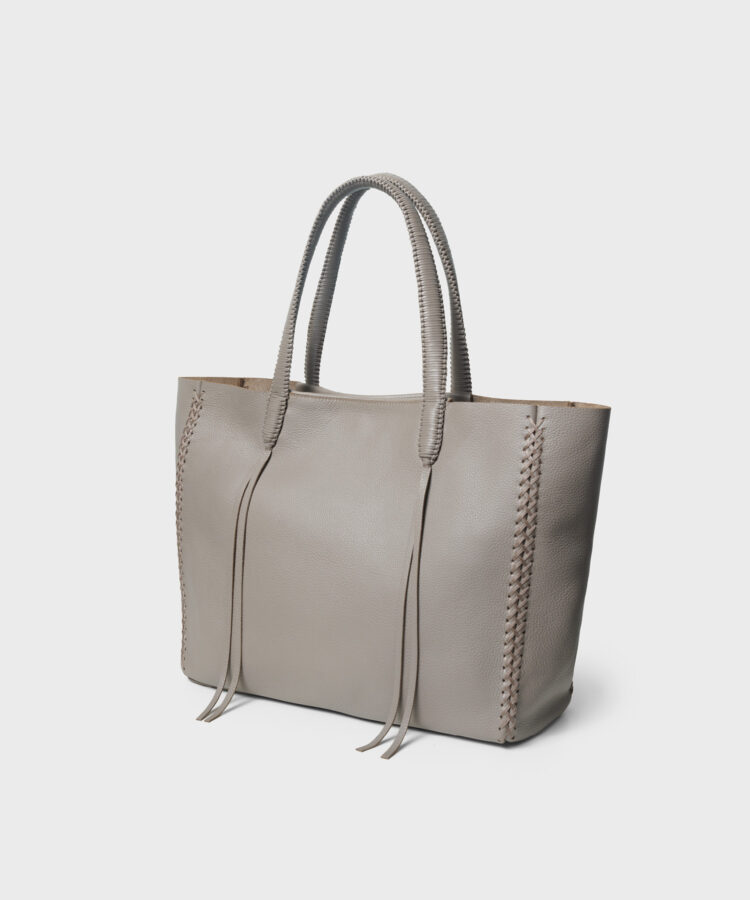 Medium Tote in Sand Grained Leather