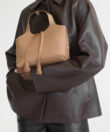 Mini City Bag in Camel Grained Leather