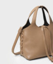 Mini City Bag in Camel Grained Leather