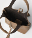 Mini City Bag in Camel Grained Leather