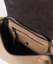 Medium Top Handle Bag in Camel Grained Leather