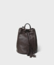 Mini Backpack in Cocoa Grained Leather