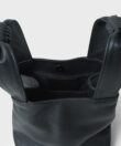 Gaia Tote in Black Grained Leather