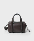Medium Bowling in Cocoa Grained Leather