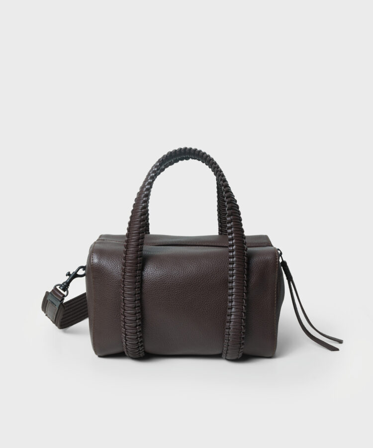 Medium Bowling in Cocoa Grained Leather