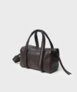 Medium Bowling in Cocoa Grained Leather