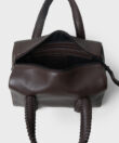 Medium Bowling in Cocoa Grained Leather
