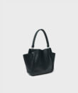 Mini Shoulder Bag in Black Grained Leather