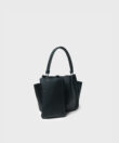 Mini Shoulder Bag in Black Grained Leather
