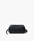 Mini Wash Bag in Black Grained Leather