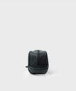 Mini Wash Bag in Black Grained Leather