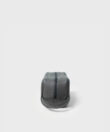 Mini Wash Bag in Grey Grained Leather