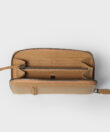 Wallet in Beige Grained Leather