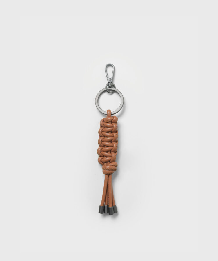 Macrame Keychain in Caramel
