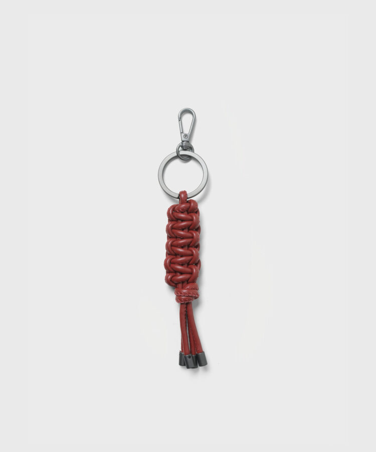 Macrame Keychain in Scarlet