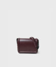 Mini Box Bag in Merlot Smooth Leather