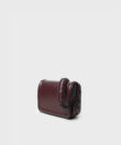 Mini Box Bag in Merlot Smooth Leather