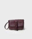 Braided Bag in Merlot Smooth Leather