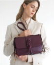 Braided Bag in Merlot Smooth Leather