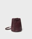 Pouch Bag in Merlot Smooth Leather