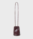 Pouch Bag in Merlot Smooth Leather