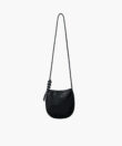 Flat Messenger in Black Smooth Leather