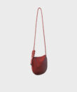Flat Messenger in Scarlet Smooth Leather
