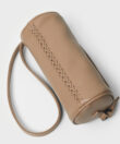 Mini Barrel Bag in Camel Grained Leather