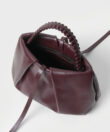 Venetia Clutch in Merlot Smooth Leather