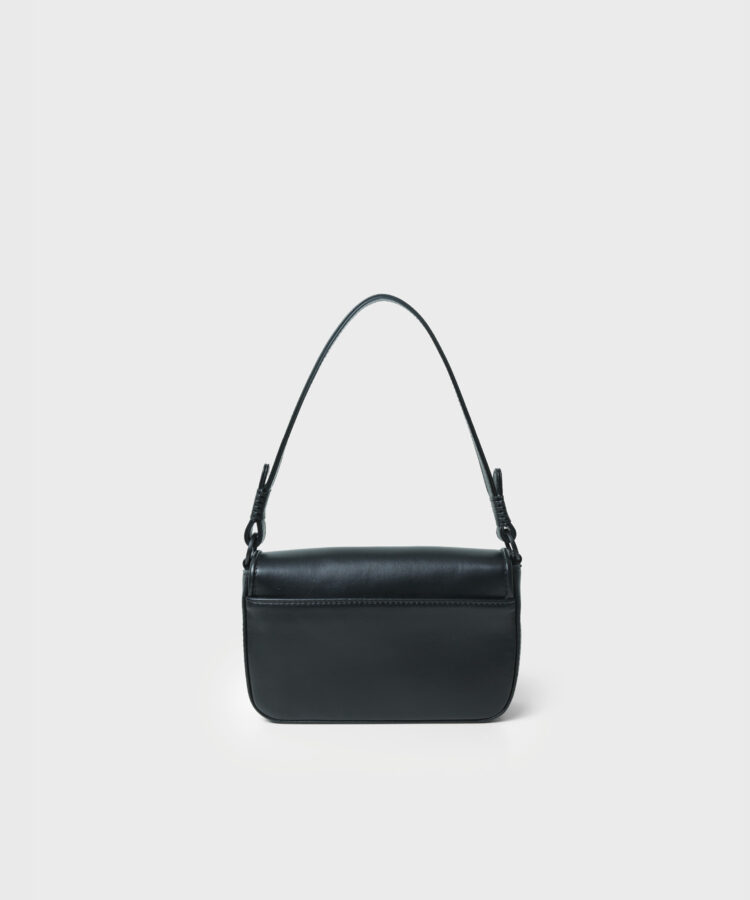 Baguette in Black Smooth Leather