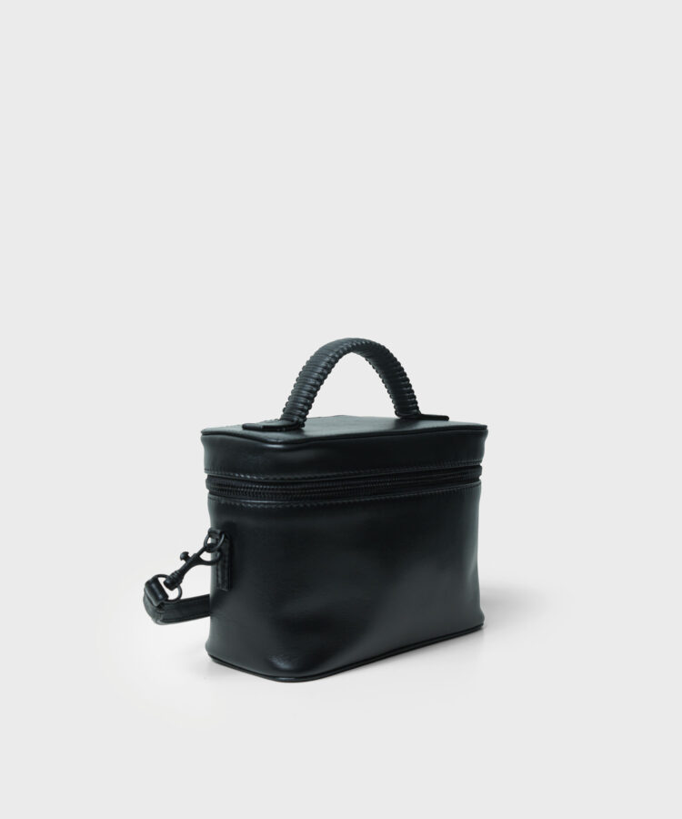 Venus Bag in Black Smooth Leather
