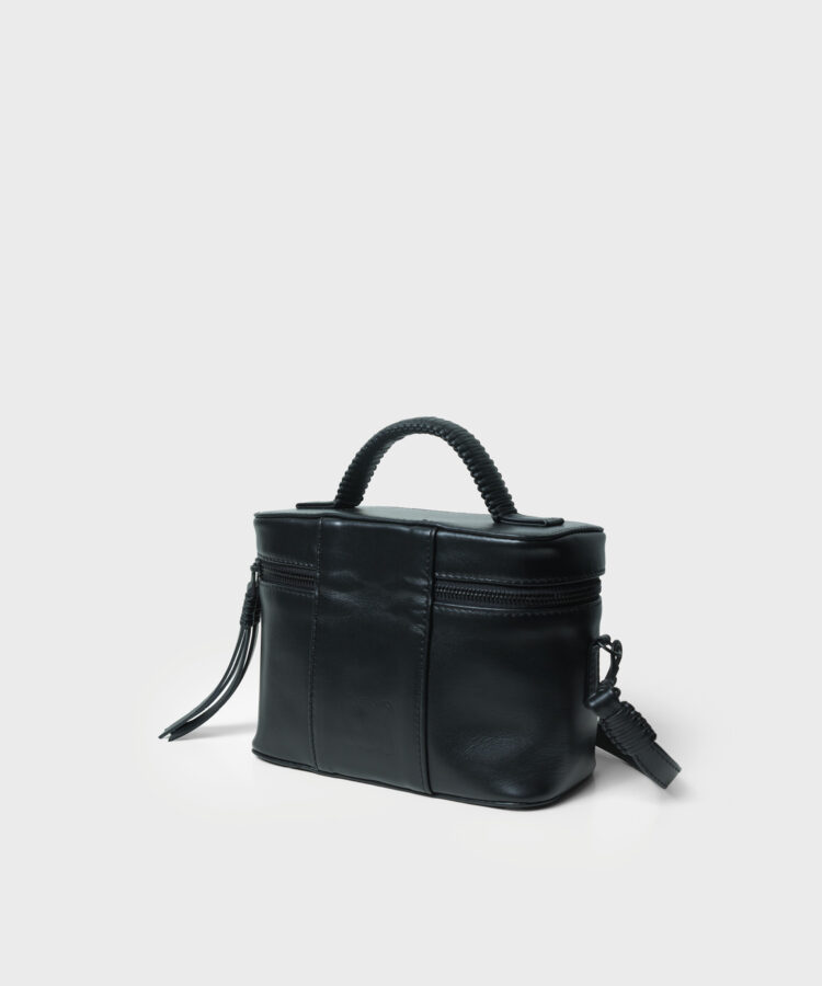 Venus Bag in Black Smooth Leather