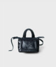 Mini Top Handle in Ink Patent Leather