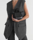 Mini Top Handle in Ink Patent Leather