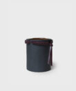 Macrame Ceramic Candle in Charcoal