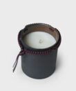 Macrame Ceramic Candle in Charcoal