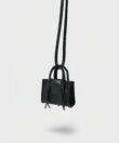 Mini Tote Bag Charm in Black